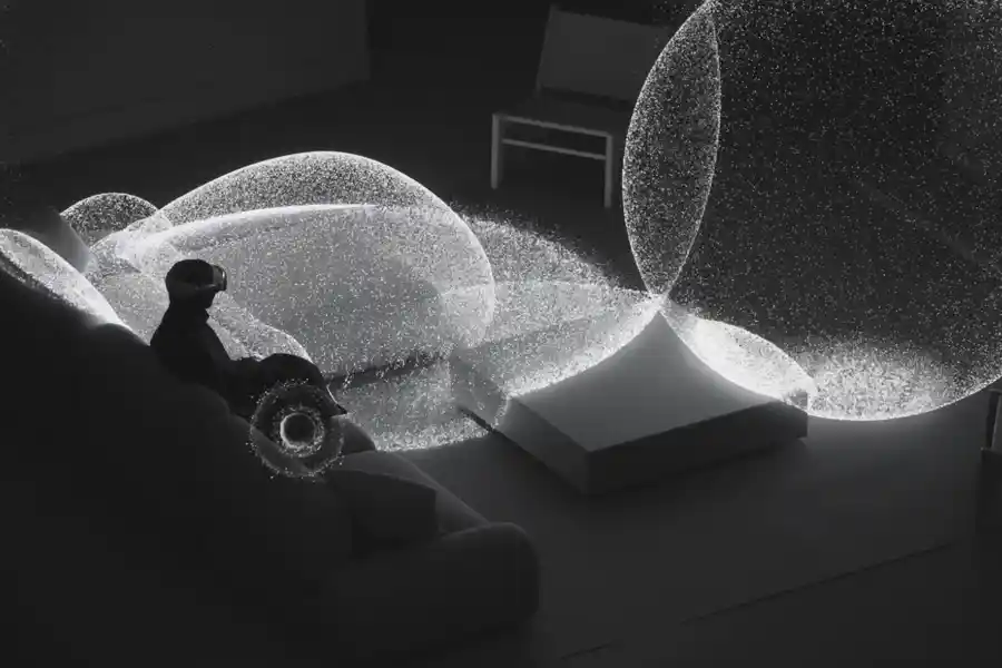 Apple lists out streaming partners for upcoming Vision Pro A visual representation of spatial audio and Immersive Experience on Apple Vision Pro