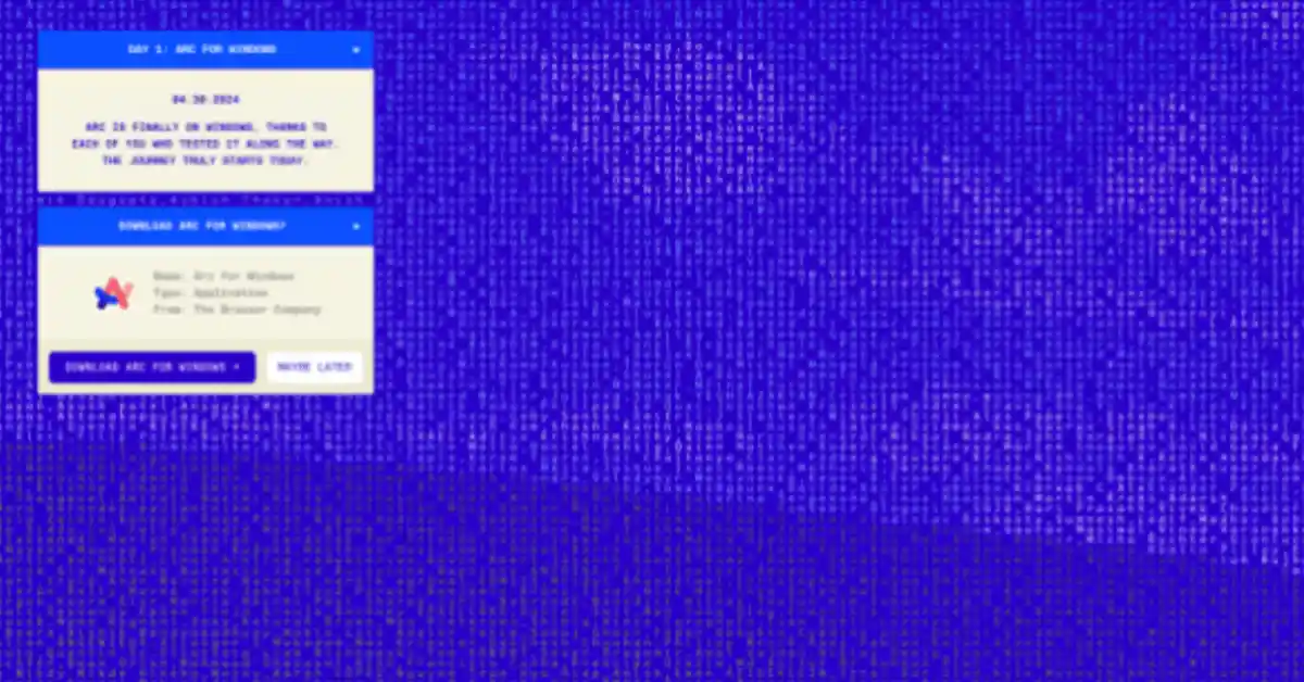 Arc browser now available on Windows