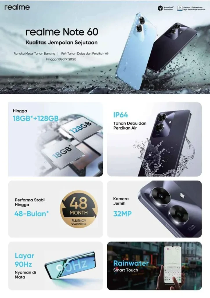 Realme Note 60 is up for grabs before launch Realme Note 60 Specifications Poster